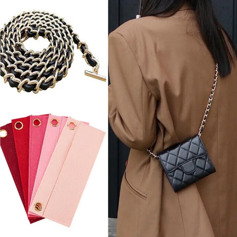 Bundle! One Wool Felt Rectangular Insert With Rai… - image 5